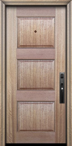 WDMA 32x80 Door (2ft8in by 6ft8in) Exterior Mahogany 80in 3 Panel DoorCraft Door 2