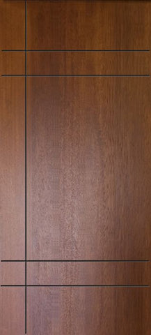 WDMA 32x80 Door (2ft8in by 6ft8in) Exterior Mahogany 80in Inglewood Contemporary Door 1