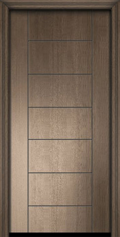 WDMA 32x80 Door (2ft8in by 6ft8in) Exterior Mahogany 80in Brentwood Contemporary Door 2