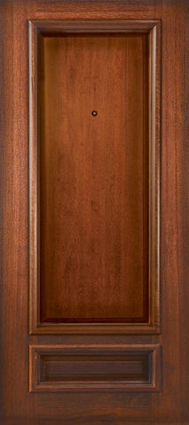 WDMA 32x80 Door (2ft8in by 6ft8in) Exterior Mahogany 80in 2 Panel Portobello Door 1