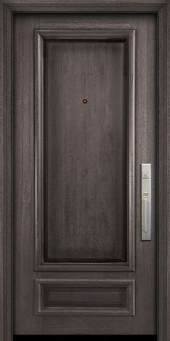 WDMA 32x80 Door (2ft8in by 6ft8in) Exterior Mahogany 80in 2 Panel Portobello Door 2