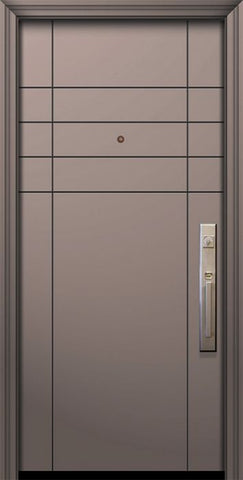 WDMA 32x80 Door (2ft8in by 6ft8in) Exterior Smooth 80in Fleetwood Solid Contemporary Door 1