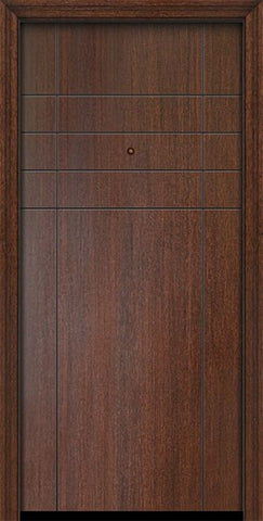 WDMA 32x80 Door (2ft8in by 6ft8in) Exterior Mahogany 80in Fleetwood Solid Contemporary Door 1