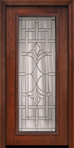 WDMA 32x80 Door (2ft8in by 6ft8in) Exterior Cherry 80in Full Lite Marsala / Walnut Door 1