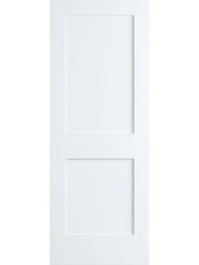 WDMA 32x96 Door (2ft8in by 8ft) Interior Swing Smooth 96in 2 Panel Primed Shaker 1-3/4in 20 Min Fire Rated 1