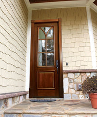 WDMA 32x96 Door (2ft8in by 8ft) Exterior Swing Mahogany Seville Single Door Renaissance 2