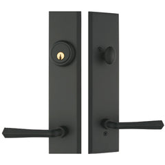 WDMA 32x96 Door (2ft8in by 8ft) Exterior Mahogany IMPACT | 96in Chevron Solid Contemporary Door 2