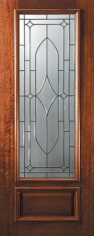 WDMA 32x96 Door (2ft8in by 8ft) Exterior Mahogany 96in 3/4 Lite Bourbon Street Door 1