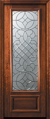 WDMA 32x96 Door (2ft8in by 8ft) Exterior Mahogany 96in 3/4 Lite Savoy Door 2