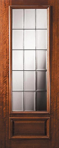 WDMA 32x96 Door (2ft8in by 8ft) Exterior Mahogany 96in 3/4 Lite French Door 1