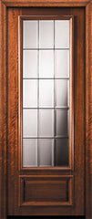 WDMA 32x96 Door (2ft8in by 8ft) Exterior Mahogany 96in 3/4 Lite French Door 2