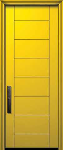 WDMA 32x96 Door (2ft8in by 8ft) Exterior Smooth 96in Brentwood Solid Contemporary Door 1
