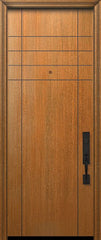 WDMA 32x96 Door (2ft8in by 8ft) Exterior Mahogany 96in Fleetwood Solid Contemporary Door 1