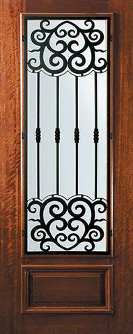 WDMA 32x96 Door (2ft8in by 8ft) Exterior Mahogany 96in 3/4 Lite Barcelona Door 1
