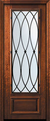 WDMA 32x96 Door (2ft8in by 8ft) Exterior Mahogany 96in 3/4 Lite La Salle Door 2