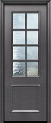 WDMA 32x96 Door (2ft8in by 8ft) Exterior 96in ThermaPlus Steel 8 Lite SDL 2/3 Lite Door 1