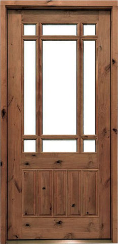 WDMA 34x78 Door (2ft10in by 6ft6in) Exterior Knotty Alder Walhalla Single Door 1