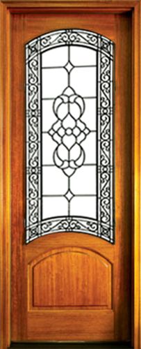 WDMA 34x78 Door (2ft10in by 6ft6in) Exterior Mahogany Lake Norman Single Aberdeen 1