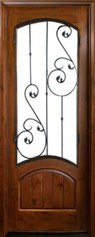 WDMA 34x78 Door (2ft10in by 6ft6in) Exterior Knotty Alder Keowee Tanglewood Single Door 1