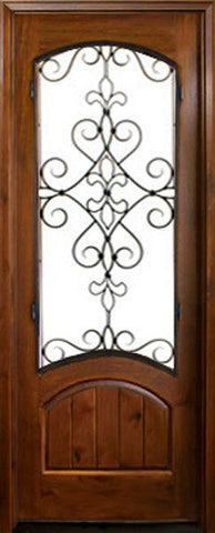 WDMA 34x78 Door (2ft10in by 6ft6in) Exterior Knotty Alder Keowee Gilford Single Door 1