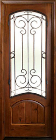 WDMA 34x78 Door (2ft10in by 6ft6in) Exterior Knotty Alder Keowee Sherwood Single Door 1