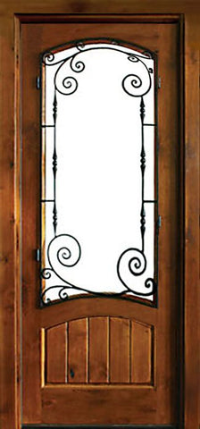 WDMA 34x78 Door (2ft10in by 6ft6in) Exterior Knotty Alder Keowee Boneau Single Door 1