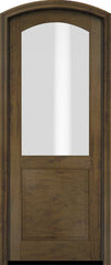 WDMA 34x78 Door (2ft10in by 6ft6in) Exterior Swing Mahogany 2/3 Arch Lite Arch Top Entry Door 3