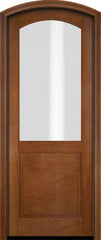 WDMA 34x78 Door (2ft10in by 6ft6in) Exterior Swing Mahogany 2/3 Arch Lite Arch Top Entry Door 4