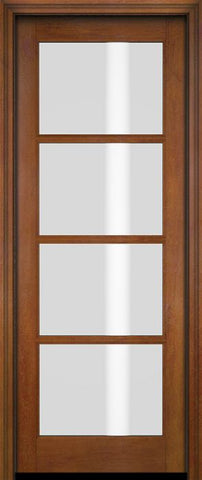 WDMA 34x78 Door (2ft10in by 6ft6in) Interior Swing Mahogany 4 Lite TDL Exterior or Single Door 4