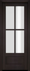 WDMA 34x78 Door (2ft10in by 6ft6in) Interior Swing Mahogany 3/4 4 Lite TDL Exterior or Single Door 3