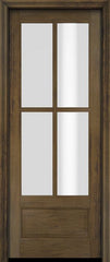 WDMA 34x78 Door (2ft10in by 6ft6in) Interior Swing Mahogany 3/4 4 Lite TDL Exterior or Single Door 4