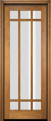 WDMA 34x78 Door (2ft10in by 6ft6in) Exterior Swing Mahogany 9 Lite Marginal or Interior Single Door 1