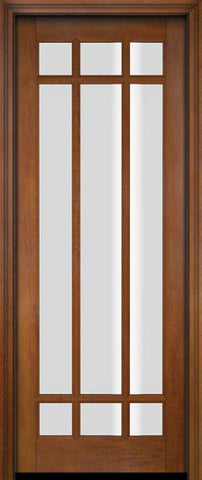 WDMA 34x78 Door (2ft10in by 6ft6in) Exterior Swing Mahogany 9 Lite Marginal or Interior Single Door 4
