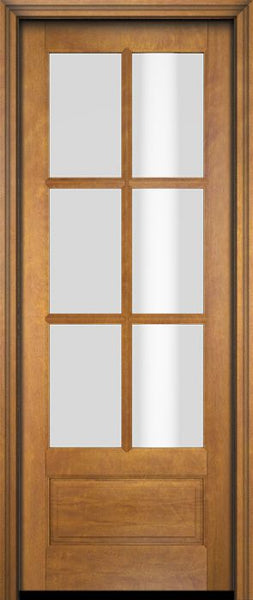 WDMA 34x78 Door (2ft10in by 6ft6in) Interior Swing Mahogany 3/4 6 Lite TDL Exterior or Single Door 1