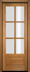 WDMA 34x78 Door (2ft10in by 6ft6in) Interior Swing Mahogany 3/4 6 Lite TDL Exterior or Single Door 1