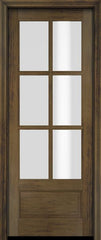 WDMA 34x78 Door (2ft10in by 6ft6in) Interior Swing Mahogany 3/4 6 Lite TDL Exterior or Single Door 3