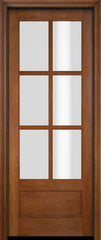 WDMA 34x78 Door (2ft10in by 6ft6in) Interior Swing Mahogany 3/4 6 Lite TDL Exterior or Single Door 4