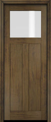 WDMA 34x78 Door (2ft10in by 6ft6in) Exterior Barn Mahogany Top Lite Craftsman or Interior Single Door 3
