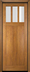 WDMA 34x78 Door (2ft10in by 6ft6in) Interior Swing Mahogany 3 Horizontal Lite Craftsman Exterior or Single Door 2