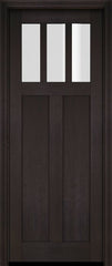 WDMA 34x78 Door (2ft10in by 6ft6in) Interior Swing Mahogany 3 Horizontal Lite Craftsman Exterior or Single Door 3