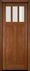 WDMA 34x78 Door (2ft10in by 6ft6in) Interior Swing Mahogany 3 Horizontal Lite Craftsman Exterior or Single Door 5