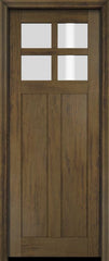 WDMA 34x78 Door (2ft10in by 6ft6in) Exterior Barn Mahogany 4 Lite Craftsman or Interior Single Door 3