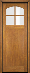 WDMA 34x78 Door (2ft10in by 6ft6in) Interior Swing Mahogany 4 Arch Lite Shaker Craftsman 2 Panel Exterior or Single Door 2