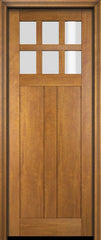 WDMA 34x78 Door (2ft10in by 6ft6in) Interior Swing Mahogany 6 Lite Craftsman Exterior or Single Door 2