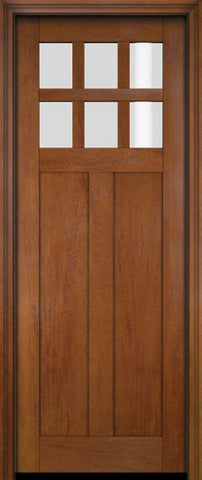 WDMA 34x78 Door (2ft10in by 6ft6in) Interior Swing Mahogany 6 Lite Craftsman Exterior or Single Door 5