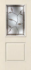 WDMA 34x80 Door (2ft10in by 6ft8in) Exterior Smooth Avonlea Half Lite 1 Panel Star Single Door 1