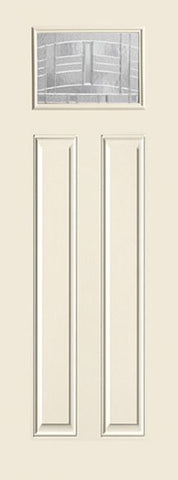 WDMA 34x96 Door (2ft10in by 8ft) Exterior Smooth MaplePark 8ft Craftsman Lite 2 Panel Star Single Door 1