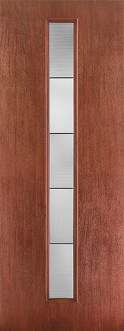 WDMA 34x96 Door (2ft10in by 8ft) Exterior Mahogany Fiberglass Door 8ft Linea Centered Axis 1
