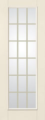 WDMA 34x96 Door (2ft10in by 8ft) Patio Smooth Fiberglass Impact French Door 8ft Full Lite With Stile GBG Flat White Low-E 1