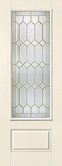 WDMA 34x96 Door (2ft10in by 8ft) Exterior Smooth Fiberglass Impact Door 8ft 3/4 Lite Crystalline 2